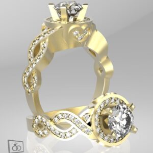 Infinite Love 1ct Center w/ Shadow Band