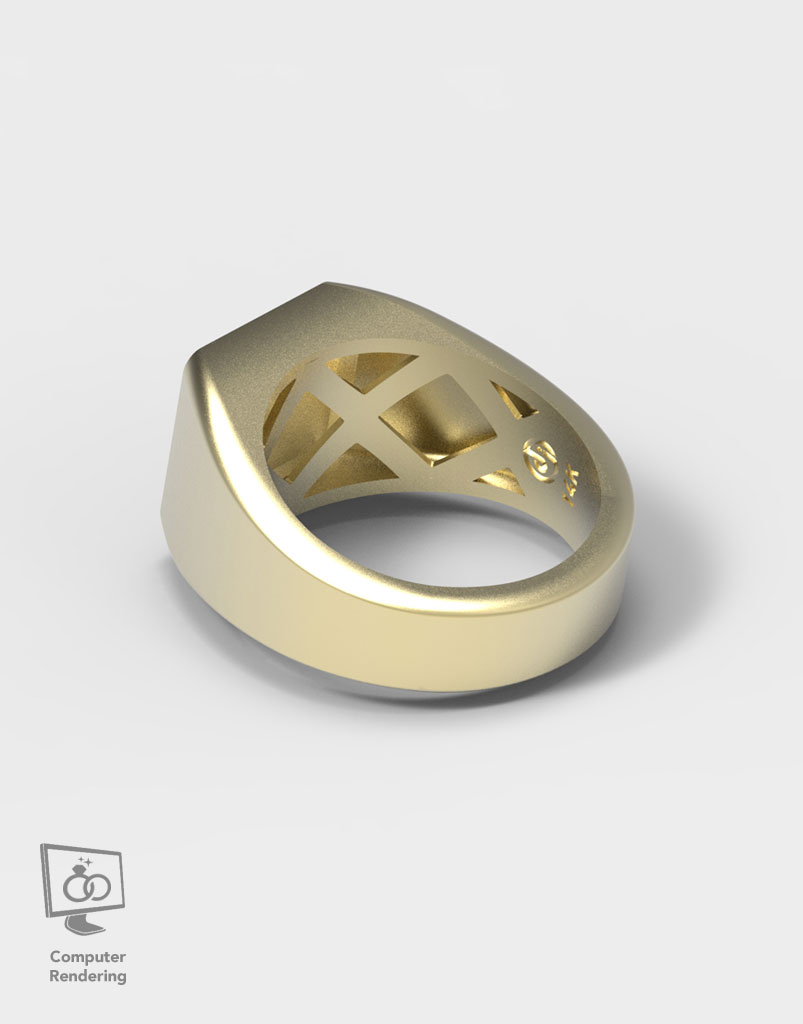 Bitcoin Ring in 14k Gold - Image 6