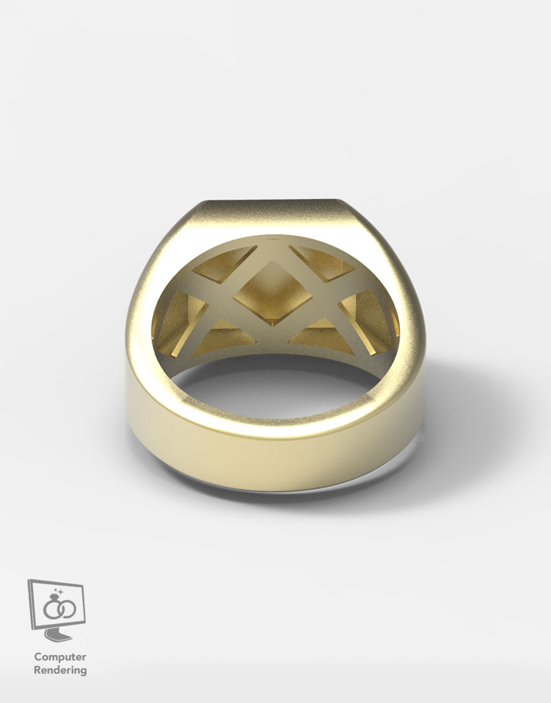 Bitcoin Ring in 14k Gold - Image 5