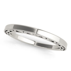 Filgiree Inset Wedding Band