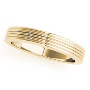 Ribbed Wedding Band
