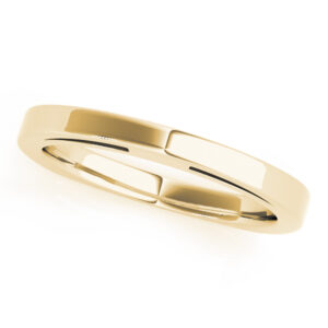 Arched Inner Cut Side Band, Flat Shank