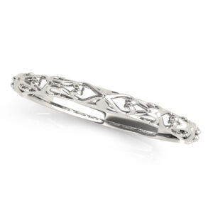 Show Trough Pattern Wedding Band