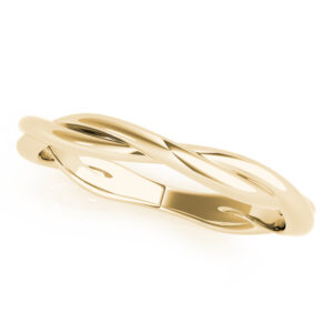 Twist Shadow Wedding Band