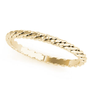 Twisted Rope Wedding Band