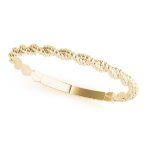 Slim Rope Wedding Band